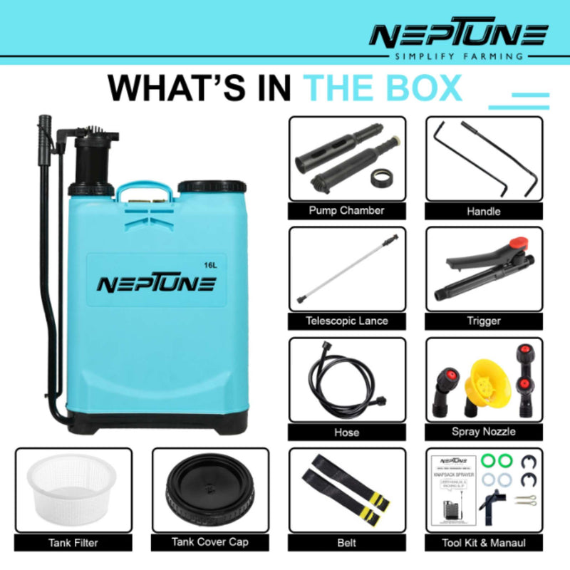"Durable Neptune NF-02 Garden Sprayer with 3-Nozzle Set"
