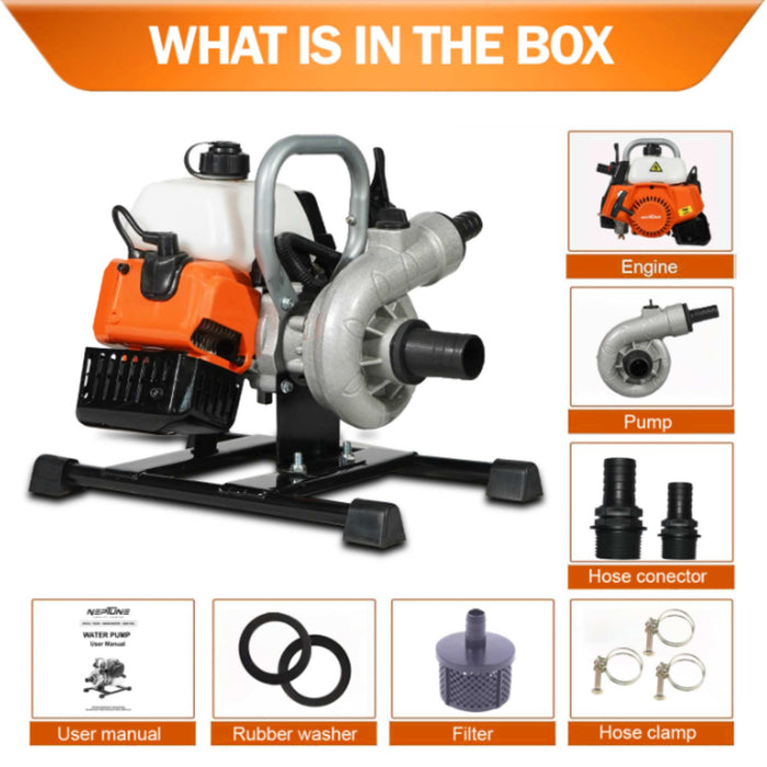 40cc 2-stroke petrol water pump for agriculture and home use