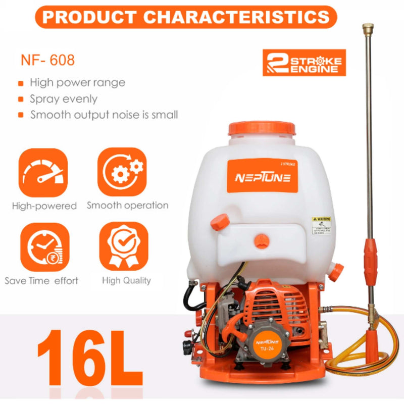 "Neptune NF-608 High-Pressure Agricultural Sprayer 435 PSI"