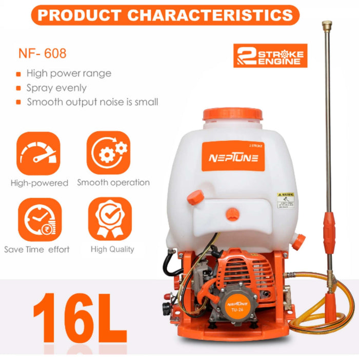 "Neptune NF-608 High-Pressure Agricultural Sprayer 435 PSI"