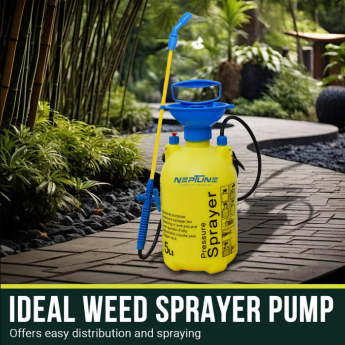 "Neptune 5L Hand Operated Garden Sprayer with Adjustable Nozzle"