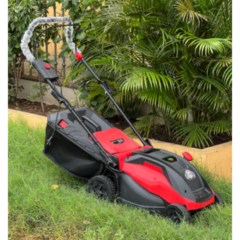 Electric Lawn Mower 2HP (1600W) with 5 Height Positions & 40L Collection Bag – Machine Point