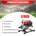 Compact petrol water pump for agriculture and gardening