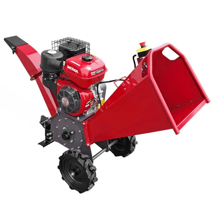 18 HP wood chipper with 460 cc 4-stroke petrol engine