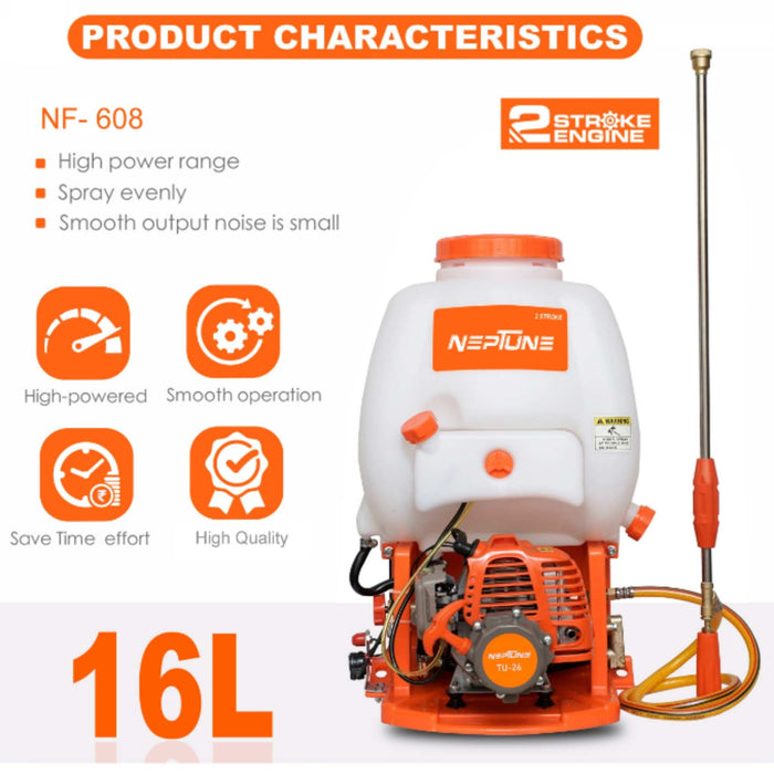 "Neptune NF-608 2-Stroke Engine Sprayer for Farming and Pest Control"