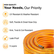 Close-up of Neptune Korean technology 3-layer hose pipe