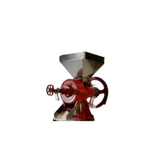 Wet Dal Machine Without Motor and Stand with red grinding unit mounted on a stainless steel body.