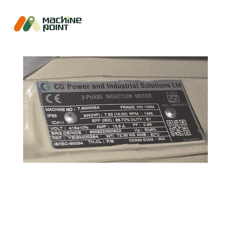 Crompton Greaves 10 HP IP55 industrial motor supplied by Machine Point