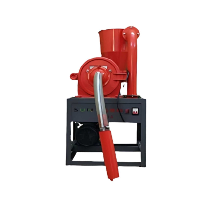 Auto Feed Grinder 4.5 HP with cyclone attachment by Machine Point for grain and spice grinding