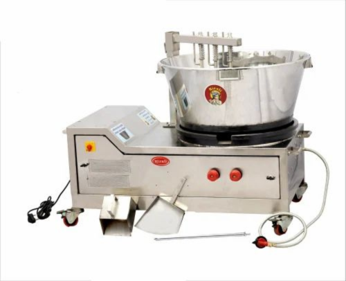 1. Milk Mawa Making Machine – Tilting Type with Control Panel
Heavy-duty stainless steel mawa machine with electric panel, caster wheels, and tilting drum for easy discharge.
