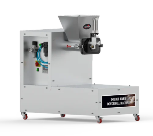 4. Commercial Dough Ball Making Machine – Twin Warm Chamber
Sturdy stainless steel construction with dual nozzle, suited for large kitchens and food production units.
