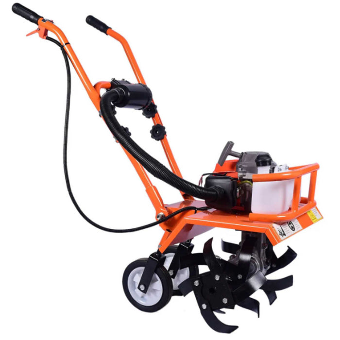 Neptune NC-62 62CC mini tiller for gardening and field soil preparation