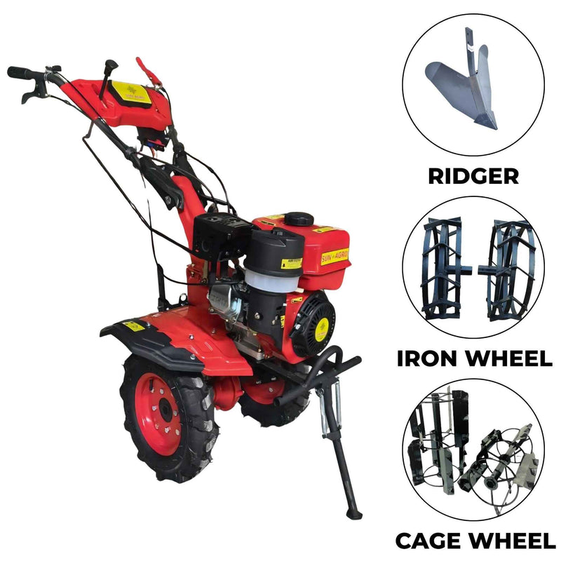 7 HP Power Weeder Petrol Engine With 3 Attachments