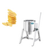 Tilting Dryer Machine alongside a stack of potato chips, highlighting its use in snack drying and oil removal.
