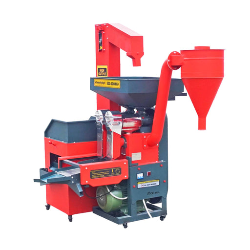 6N1000 rice mill machine with elevator for commercial paddy processing by Machine Point