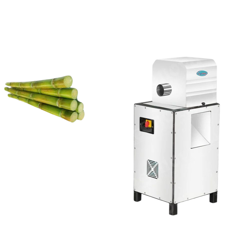 Sugarcane Cleaning Machine front view – featuring a stainless steel body and control panel, designed for hygienic and efficient sugarcane surface cleaning.