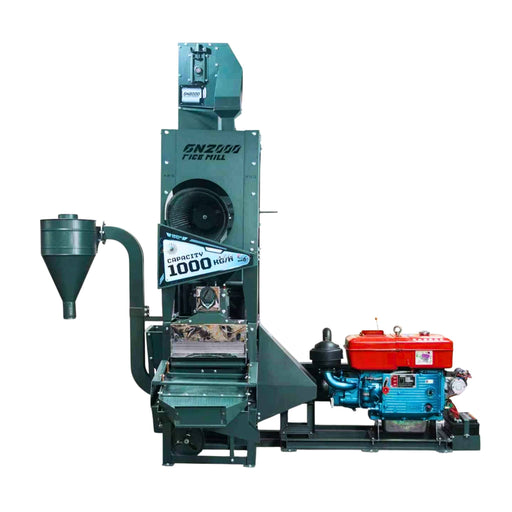 6N2000 rice mill machine with elevator for high capacity commercial paddy processing by Machine Point