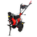 1. Side view of the Balwaan BP-850 diesel power weeder showing its 4-stroke air-cooled engine and ergonomic handle design with strong build and durable tyres, suitable for agricultural use.
