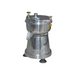 Side angle of stainless steel carrot juicing machine on rubber base supports.