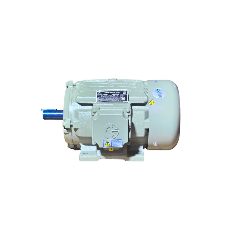 Crompton Greaves 1.5 kW 2 HP 3 Phase Induction Motor front view – Machine Point