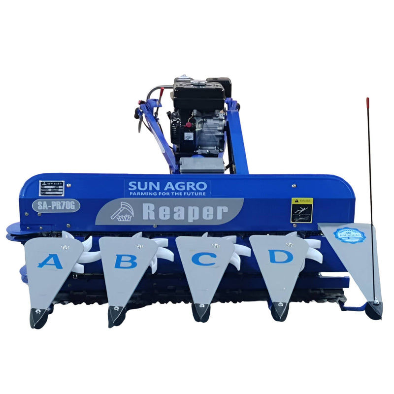 Power reaper machine SA-PR70G with 7 HP petrol engine for crop harvesting