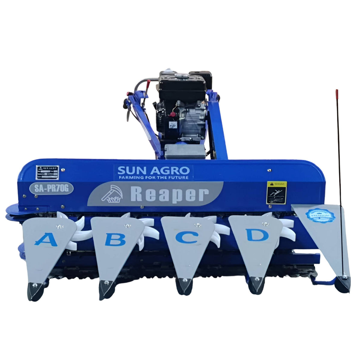 4 Row Power Reaper Machine With 7 HP Petrol Engine - Machine Point