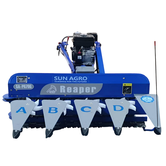 Power reaper machine SA-PR70G with 7 HP petrol engine for crop harvesting
