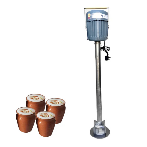 Stainless steel Valona mixing machine with powerful motor and robust design for 200-liter capacity.