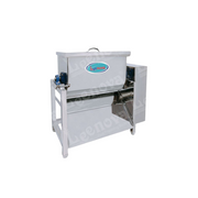 Close-up side view of LEENOVA Namkeen Mixer 2 Feet featuring angled discharge outlet.