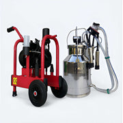 400 LPM mobile cow milking machine with stainless steel bucket and trolley design – Machine Point