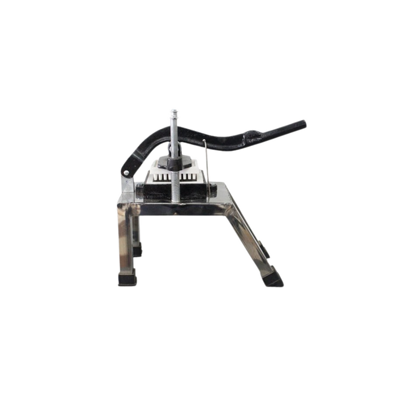 Finger Chips Machine – Plastic body with sturdy metal blade assembly and handle for manually cutting uniform potato fingers.