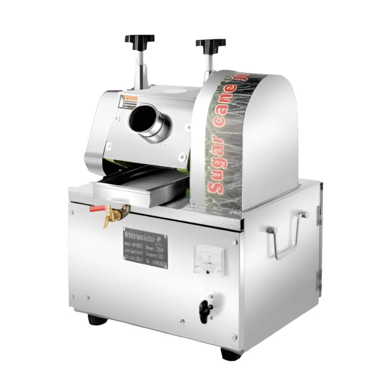 Battery operated sugarcane juicer machine with 12V power for mobile juice carts