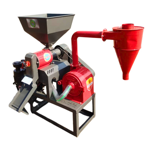“N850 Advance combined rice mill with 15 HP motor and 850 kg per hour paddy processing capacity”