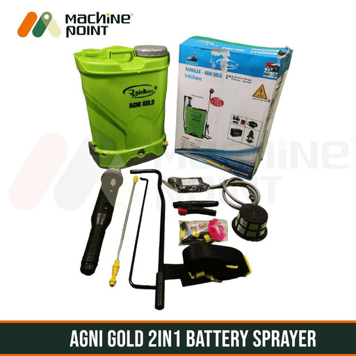 2 IN 1 BATTERY SPRAYER RAINOLEX AGNI GOLD 12/10 - Machine Point