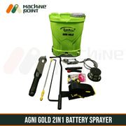 2 IN 1 BATTERY SPRAYER RAINOLEX AGNI GOLD 12/10 - Machine Point