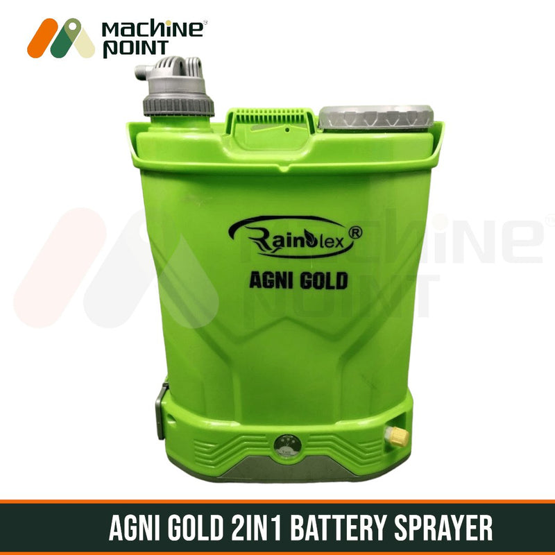 2 IN 1 BATTERY SPRAYER RAINOLEX AGNI GOLD 12/10 - Machine Point