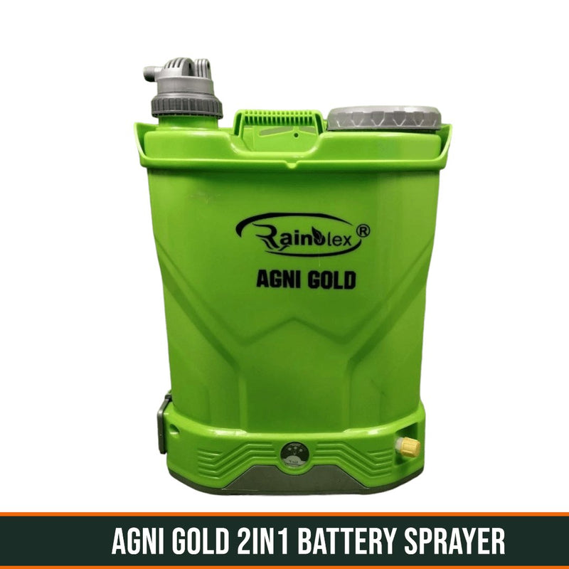 2 IN 1 BATTERY SPRAYER RAINOLEX AGNI GOLD 12/10 - Machine Point
