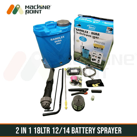 2 IN 1 BATTERY SPRAYER RAINOLEX DURA 12/14 18 LTR - Machine Point