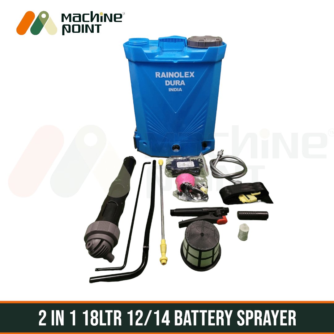 2 IN 1 BATTERY SPRAYER RAINOLEX DURA 12/14 18 LTR - Machine Point