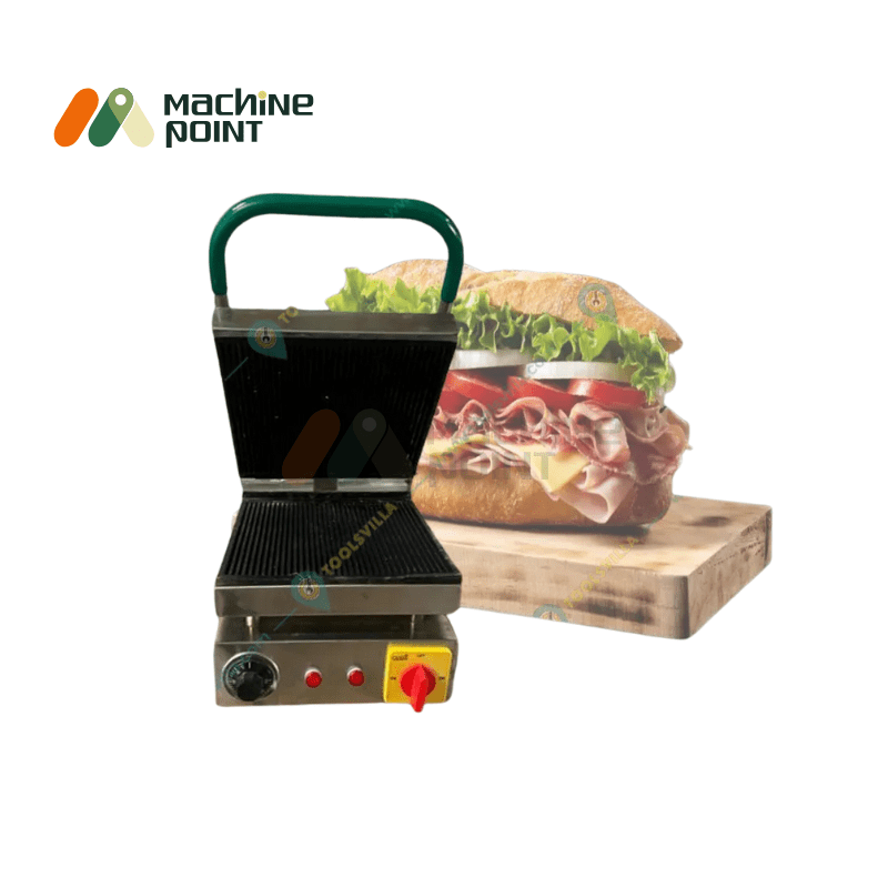 Heavy Duty Sandwich Griller for Cafes and Snack Counters – Single Plate.

