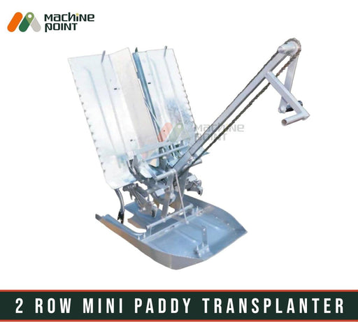 Heavy Duty Stainless Steel 2-Row Mini Rice Transplanter - Efficient and Adjustable Agricultural Equipment for Precise Planting