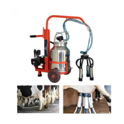 Portable trolley cow milking machine MB20 Nano with 150 LPM suction monoblock pump