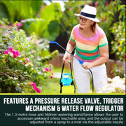 "Neptune 5L Manual Pump Sprayer with Shoulder Strap and Relief Valve"
