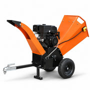 20 HP self start petrol wood chipper shredder with 1500 kg per hour capacity