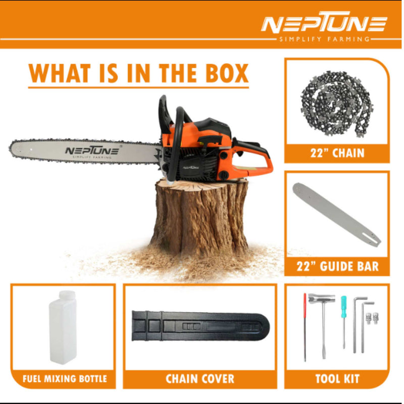 Robust CS-58M 58cc chainsaw with ergonomic handle