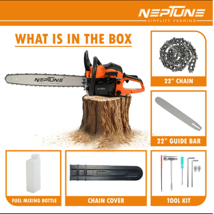 Robust CS-58M 58cc chainsaw with ergonomic handle