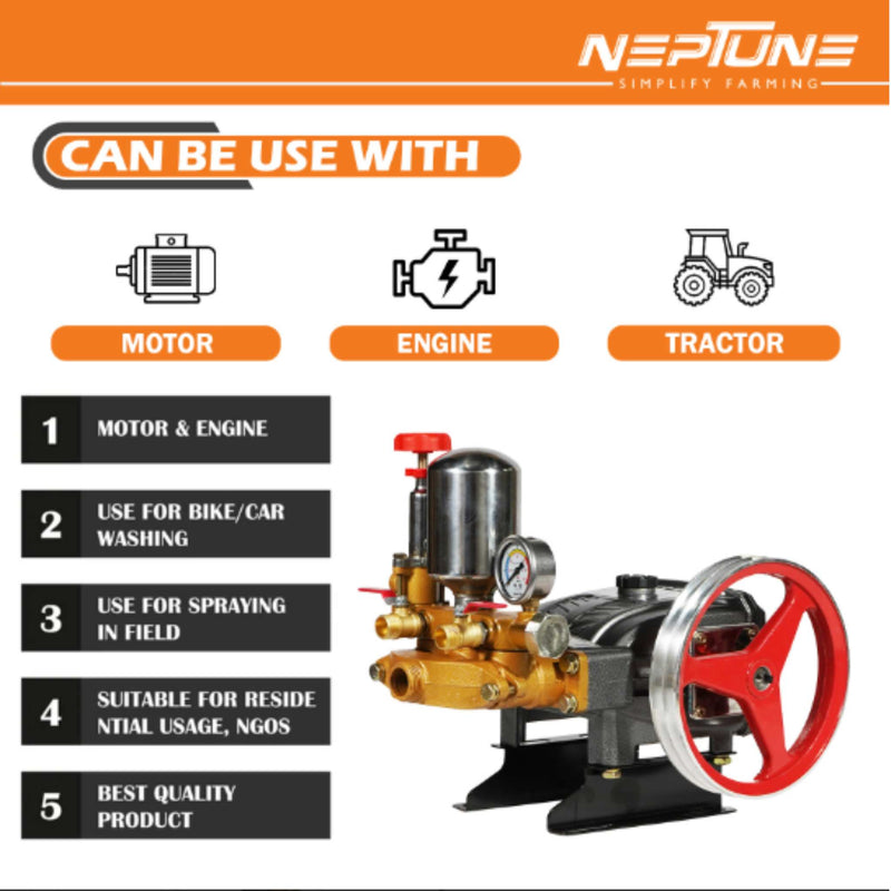 "Neptune HTP-GOLD PLUS 3–5 HP Agriculture Sprayer Pump"