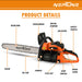 Neptune 22-inch bar chainsaw for professional tree cutting