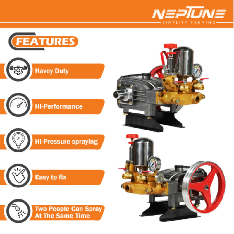 "Neptune High Pressure Sprayer Pump for Pesticide and Fertilizer Application"