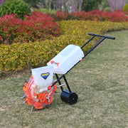 hand operated seeder machine 12kg tank wetland paddy farming tool